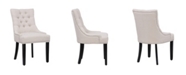Westin Furniture Upholstered Wingback Button Tufted Dining Chair